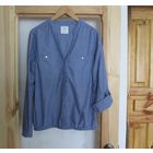 Рубашка на резинке C&A, ткань под джинс, хлопок, р.46