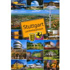 Открытка подписанная 2015г. Германия "Штутгарт" (12,5х17,5 см)