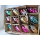 Набор ёлочных игрушек ГДР- шишки, большие