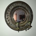 Старинное зеркало с подсвечниками. Бронза.