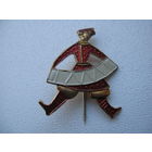 Винтажная брошь заколка СКАМАРОХ времён СССР клеймо ЧУ8