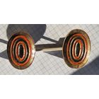 Кокарда РИА,  мельхиор.