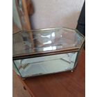 Шикарная шкатулка из  фацетного стекла Франция