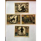 50-50-50-100 пфенигов (нотгельды) Германия г.Ксантен -1402