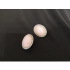 Клипсы, винтаж, розовый кварц