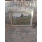 Пейзаж.Окраина ул. Советской. Гомель. 1959 Худ. Картон, масло