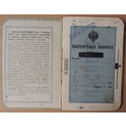 Паспорт РИ коллежского чиновника почты, 1916 г., штампы Минска