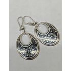 Серьги серебро 875 пр. Северная чернь. С рубля