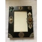 Рамка для фото с бижутерией Англия винтаж