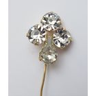 Брошь. Игла. Кристаллы. Чехословакия