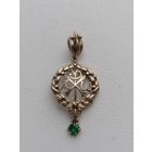 Кулон, серебро 925 пр, позолота, дизайн, торги с Рубля