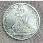 Монета 3 марки 1913 год. Саксония. Германская империя. 100 лет Битве народов.