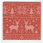 Салфетка для декупажа 33х33см. Олени. Снежинки