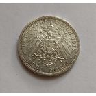 3 марки 1913 г. 900пр., Пруссия.Германия.