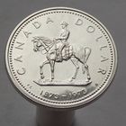 Канада 1 доллар, 1973  серебро 100 лет конной полиции Канады