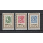 Почта Мальта 1985** 100 лет маркам колонии, Королева Виктория на марках Mi#719-721
