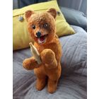 Заводной плюшевый медведь СССР, 50-60 гг.