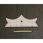 Шкала хода (шкала биений)  для антикварных настенных часов типа "венский регулятор"