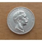 Пруссия/Герм.империя, 3 марки 1908 г., серебро 0.900, Вильгельм II (1888-1918), AUNC