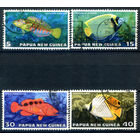 Папуа Новая Гвинея - 1976г. - тропические рыбки - 4 марки - полная серия, гашёные [Mi 315-318]. #3-WB-82-A-2
