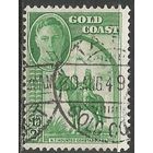 Золотой берег. Король Георг VI. Воин на коне. 1948г. Mi#120.