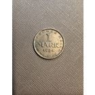 1 марка Веймарская республика 1924 не частый мд