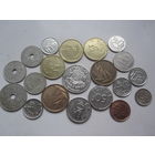 Монеты Бельгии 20шт. без повторов.