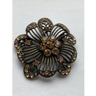 Брошь Цветок под бронзу Германия винтаж