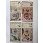 Лот банкнот Конго 5, 10, 20, 50 сантимов 1997 аукцион с 1 рубля 7 дней