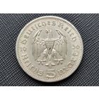 5 рейхсмарок 1936 Третий рейх! Рейхспрезидент Германии Пауль фон Гинденбург! Серебро 13,88 грамма 900 пробы 0,402 унции! ВОЗМОЖЕН ОБМЕН!