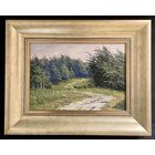 Шкарубо В.Ф "Летний ветер", 2009г. Картон, масло. Размер 24х34 см.. с родной рамой 42х32 см.