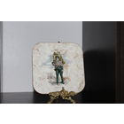 Керамическое, настенное панно "Ремесло старого Парижа", клеймо, Италия.