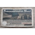 Werty71 Германия 20000 марок 1923 банкнота Гладбах