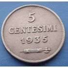 Сан-Марино. 5 чентезимо 1935