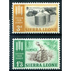 Сьерра-Леоне - 1963г. - борьба с голодом - 2 марки - полная серия, MLH [Mi 221-222]. #3-WB-90-A-1