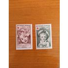 1962 Франция почтово-благотворительная в пользу Красного Креста медицина чистая клей MNH** полная серия (3-1)