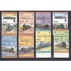 Транспорт. Паровозы. Невис. 1983. 16 марок. Michel N 115-130 (4.8 е)