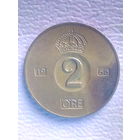 Швеция 2 эре 1966 г. МД - U.