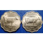 Гернси 3 пенса (2 шт.) 1956 и 1959 г.