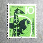Марка Германия 1958 год 100 лет зоопарку