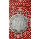 Германия 20 пфеннигов 1874 В