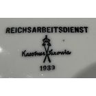 Тарелка RAD (Reichsarbeitsdienst) Имперская служба труда 1939 г. 3 рейх