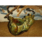 Пепельница номерная . Подсвечник .  Слон . Обливная керамика