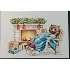 Новогодняя мини - открытка, 7*10, репринт