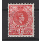 1938 Свазиленд ** George VI, марка из серии (SG 29a), Британские колонии