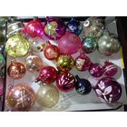 Ёлочные игрушки - Шары с рисунками 23 штук  без повторов . СССР