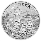 Квокка, Австралия, 2024г. серебро 9999, Юбилейная! 125 лет монетному двору PERTH MINT.