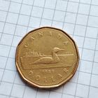 1 доллар Канады 1989года.Луни.