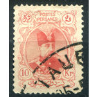 Персия (Иран) - 1903/04г. - шах Музаффар ад-Дин, 10 К - 1 марка - гашёная [Mi 194]. #4-W1-129-A-1