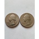 25 центов США 1985 P и D,цена снижена.